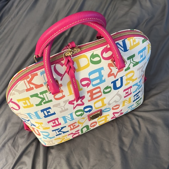 Multi Color Dooney & Bourke Satchel Handbag - Picture 2 of 6